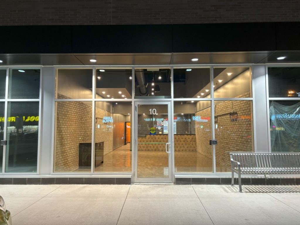 Home Page 20 Exterior view of the Meltwich restaurant in Guelph before opening, showcasing the storefront.